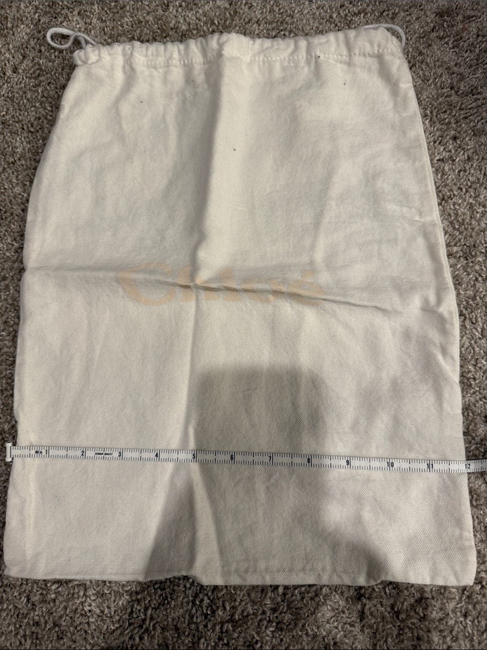 Chloé Cream Drawstring Skirt Dust Bag
